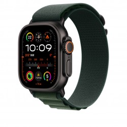 APPLE MYPT3FE/A 49mm Dark Green Alpine?Loop -?Large - Black 