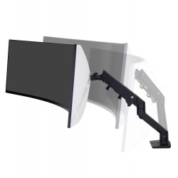 Ergotron 45-647-224 HX Desk Monitor Arm with HD Pivot, Matte