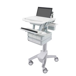 Ergotron SV43-1140-0 StyleView Laptop Cart, 4 Drawers