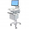 Ergotron SV43-1390-0 StyleView Cart with LCD Pivot, 9 Drawer