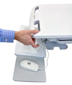 Ergotron SV44-1312-2 StyleView Cart with LCD Pivot, LiFe Pow