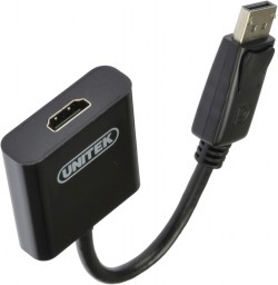 UNITEK Y-5118DA 0.2m,  Display Port to HDMI Female Converter