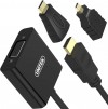 UNITEK Y-6355 HDMI to VGA Converter w/ Micro HDMI TO HDMI+Mi