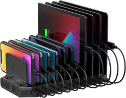 UNITEK Y-2190D 60W 10-Port USB Charging Station (10*2.4A),  