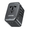 UNITEK P1123A 100W Universal Travel Power Adapter (3*USB-C P
