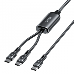 UNITEK C14146ABK01-1.8M PD100W 2-in-1 USB-C Cable