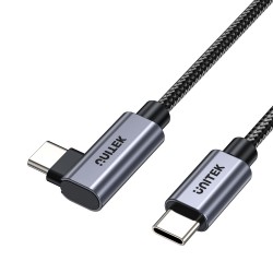 UNITEK C14123BK-1M 1M,  90? L-Shape USB-C Male to Male PD 10