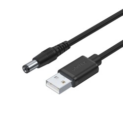 UNITEK Y-C4046BK 1.5M USB AM To DC5.5*2.5MM Male Power Cable