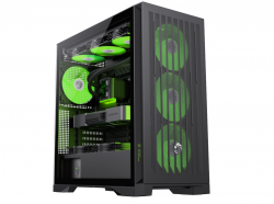 GameMax Leader 2 BK E-ATX  Black Chassis, 0.7mm Metal mesh f
