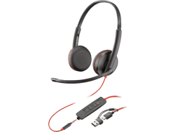 Poly 8X229A6 Poly Blackwire 3225 Stereo USB-C Headset +3.5mm