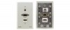KRAMER WXA-H1 Passive Wall Plate 15?pin HD, 3.5mm Audio & HD