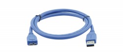 KRAMER C-USB3/MicroB-10 Cable USB3.0 Micro B Male to Type A 