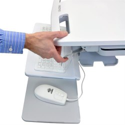 Ergotron SV43-1110-0 StyleView Laptop Cart, 1 Drawer
