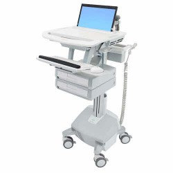 Ergotron SV44-1122-3 StyleView Laptop Cart, LiFe Powered, 2 
