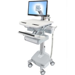 Ergotron SV44-1212-1 StyleView Cart with LCD Arm, LiFe Power