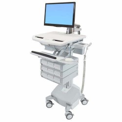 Ergotron SV44-1292-3 StyleView Cart with LCD Arm, LiFe Power