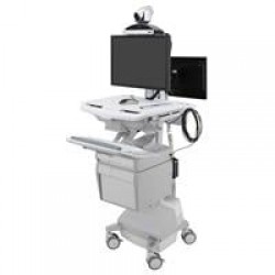 Ergotron SV44-1292-4 StyleView Cart with LCD Arm, LiFe Power