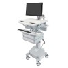 Ergotron SV44-13C2-3 StyleView Cart with LCD Pivot, LiFe Pow