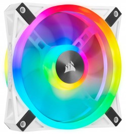 Corsair QL Series, White QL120 RGB, 120mm RGB LED Fan, Singl