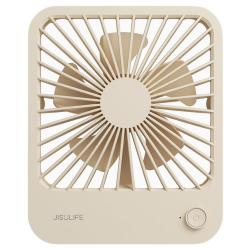 JISULIFE FA26A-BROWN TableFan Life1(2000mAh) POWERBANK OUTPU