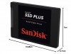 SanDisk PLUS Solid State Drive, SDSSDA-2T00, 2TB, SR545/SW45