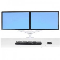 Ergotron 45-491-216 LX Dual Side-by-Side Arm, No Grommet Mou