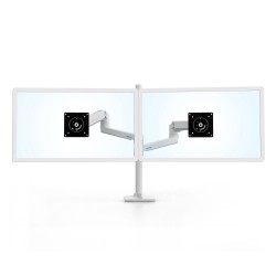 Ergotron 45-509-216 LX Dual Stacking Arm, Tall Pole, BWT.