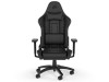 CORSAIR TC100 RELAXED - Leatherette Gaming Chair, Black/Blac