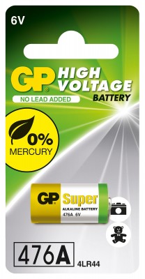 GP GPPBA47AF001 Alkaline High Voltage 476A (Card of 1) - 6 V