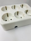 EUROPEAN STANDARD EXTENSION SOCKET 6 WAY