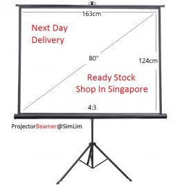 80inch 4:3 Tripod Portable Projector Screen