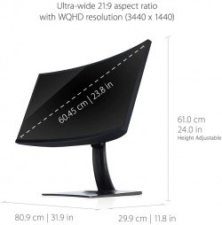 ViewSonic VP3481 34" UWQHD 100Hz Curved Monitor