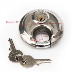 BADA 70MM STAINLESS STEEL DISC PADLOCK