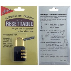 25MM RESETTABLE COMBINATION PADLOCK