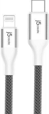 J5CREATE USB TYPE-C TO LIGHTNING CABLE (WHITE COLOR) JLC15W