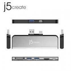 J5CREATE ULTRADRIVE MINI DOCK FOR SURFACE PRO 4/5/6 (SILVER