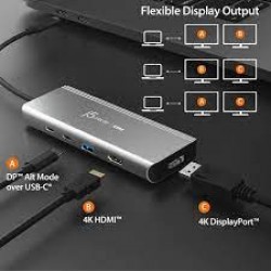 J5CREATE USB4 to 10G Dual 4K60 Multi-Port Adapter (5 in 1) J