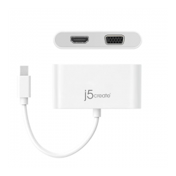 J5CREATE USB-C TO VGA+HDMI+USB3.0+POWER DELIVERY ADAPTER JCA