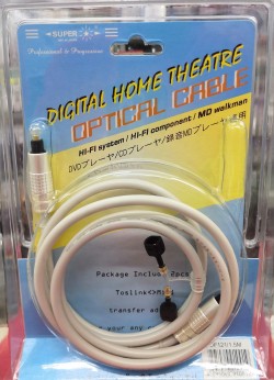 SUPER DIGITAL HOME THEATRE OPTICAL CABLE 1.5M