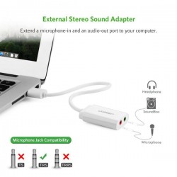 UGREEN USB 2.0 STEREO SOUND ADAPTER 30143
