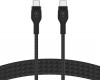 USB-C to USB-C 2.0, SILICONE, 1M, BLK