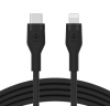 USB-C to LTG, SILICONE, 1M, BLK