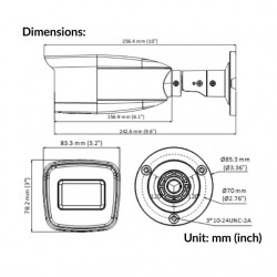 HIKVISION DS-2CE19D0T-VFIR3F IP67 VARIFOCAL BULLET CAMERA