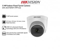 HIKVISION DS-2CE76H0T-ITPF 2.8MM 2K 5MP DOME CAMERA