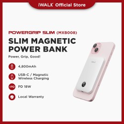 I WALK PowerGrip Slim Magnetic Wireless PowerBank 5000mAh fo