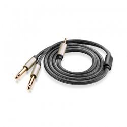 UGREEN 10618 3.5MM TRS TO DUAL 6.35MM 1/4 TS AUDIO CABLE 3M