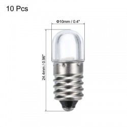 24V 2W E10 FILAMENT BULB (10PCS/PACK)