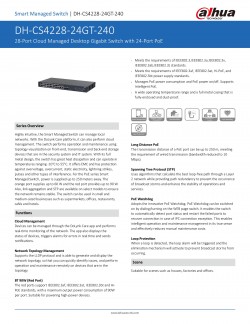 DAHUA GIGABIT POE SWITCH DH-CS4228-24GT-240 24+4-Port