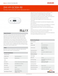 DAHUA DHI-HY-GC30A-R8 CHEMICAL SENSOR ALARM Carbon Monoxide