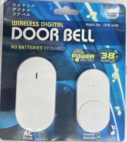 DAIYO DDB 64W WIRELESS KINETIC DIGITAL DOORBELL